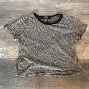 Forever 21 stretchy striped crop top